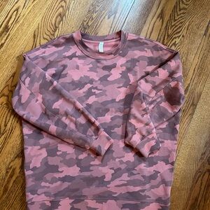 Lululemon Pink Camo Sweatshirt - Size L